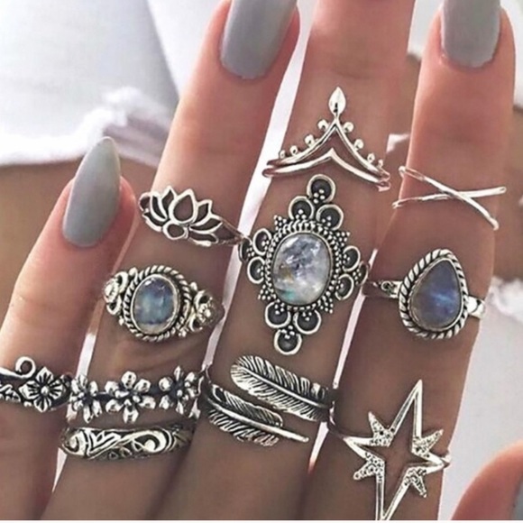 Boho ring set - Picture 2 of 2